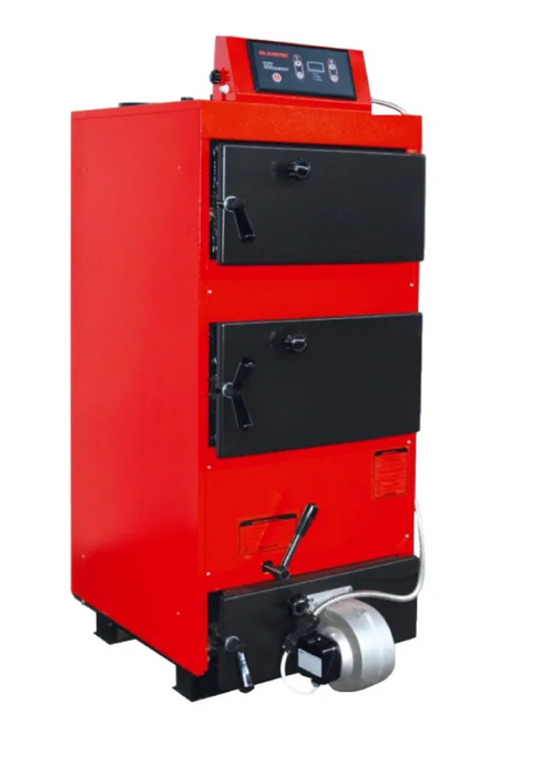 Centrala termica pe combustibil solid Maktek 47kW MKB 40, cu 4 drumuri de fum