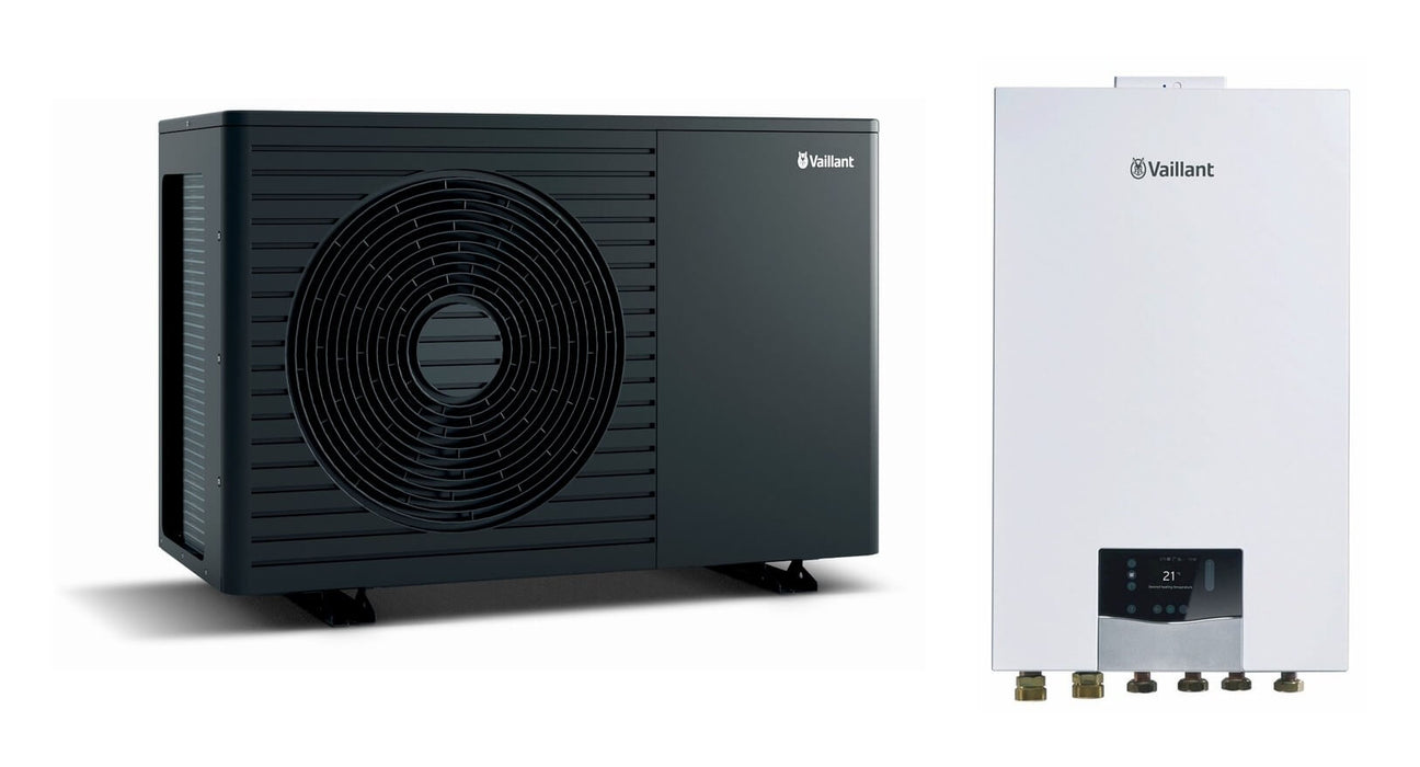 Pompa de caldura aer-apa Vaillant aroTHERM plus nou 7 kW MEH97, acm VIH RW 250