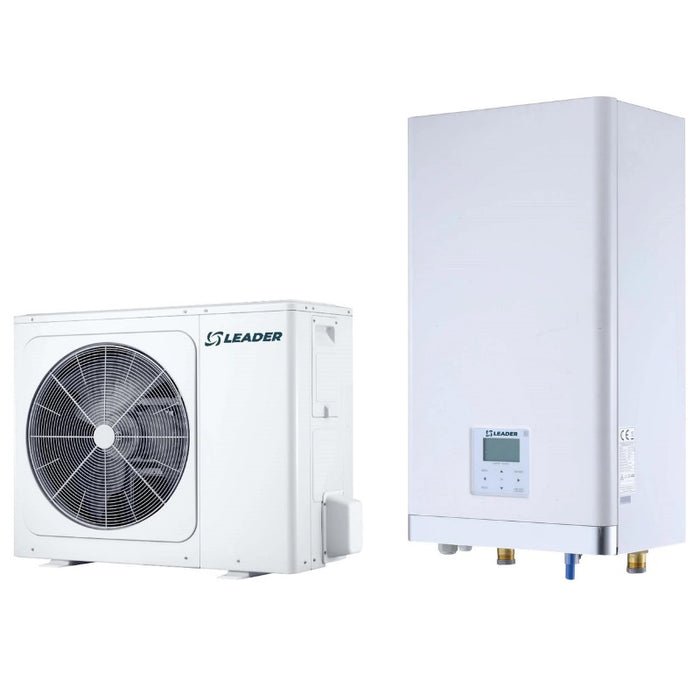 Pompa de caldura aer-apa split Leader LDR-UE-S-14T/LDR-UI-S-12-16, 14 kW, trifazata, clasa energetica A+++