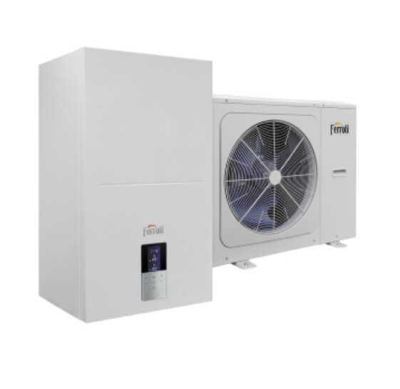 Pompa de caldura aer-apa reversibila split Ferroli OMNIA S 3.2 HI3 8 kW, monofazata, cu sistem electric integrat de 3 kW