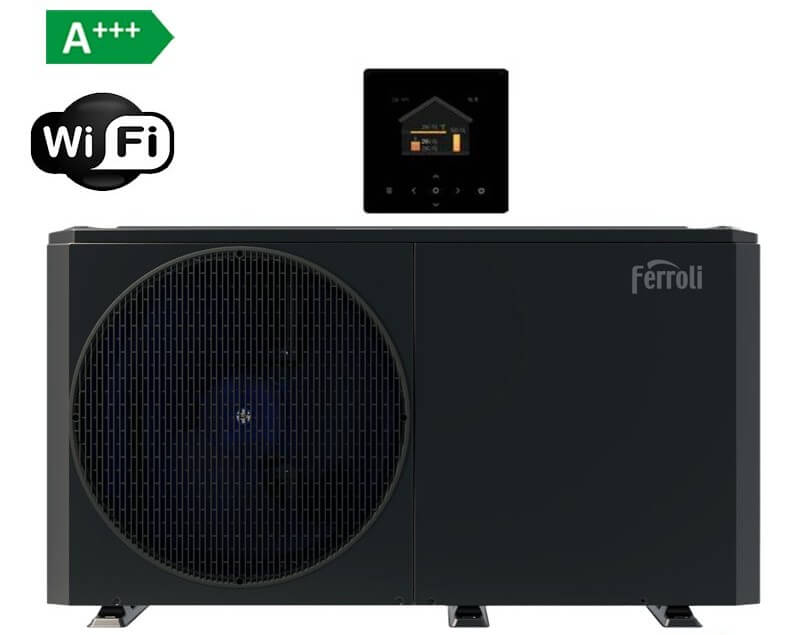 Pompa caldura aer-apa Ferroli Omnia Life M HI9 14T - 14 kW, monobloc, trifazata, clasa energetica A+++, control WI-FI, rezistenta electrica 9kW